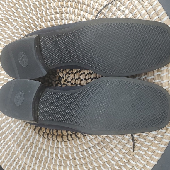 Vintage Aquatalia Suede Shoes Lace-up Block Heel UK 7 US 8.5-9 - Picture 10 of 16